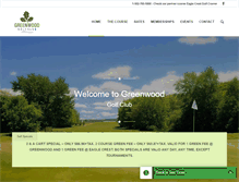 Tablet Screenshot of greenwoodgolfclub.ca